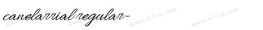 canelarrial regular字体转换 canelarrial regular字体转换